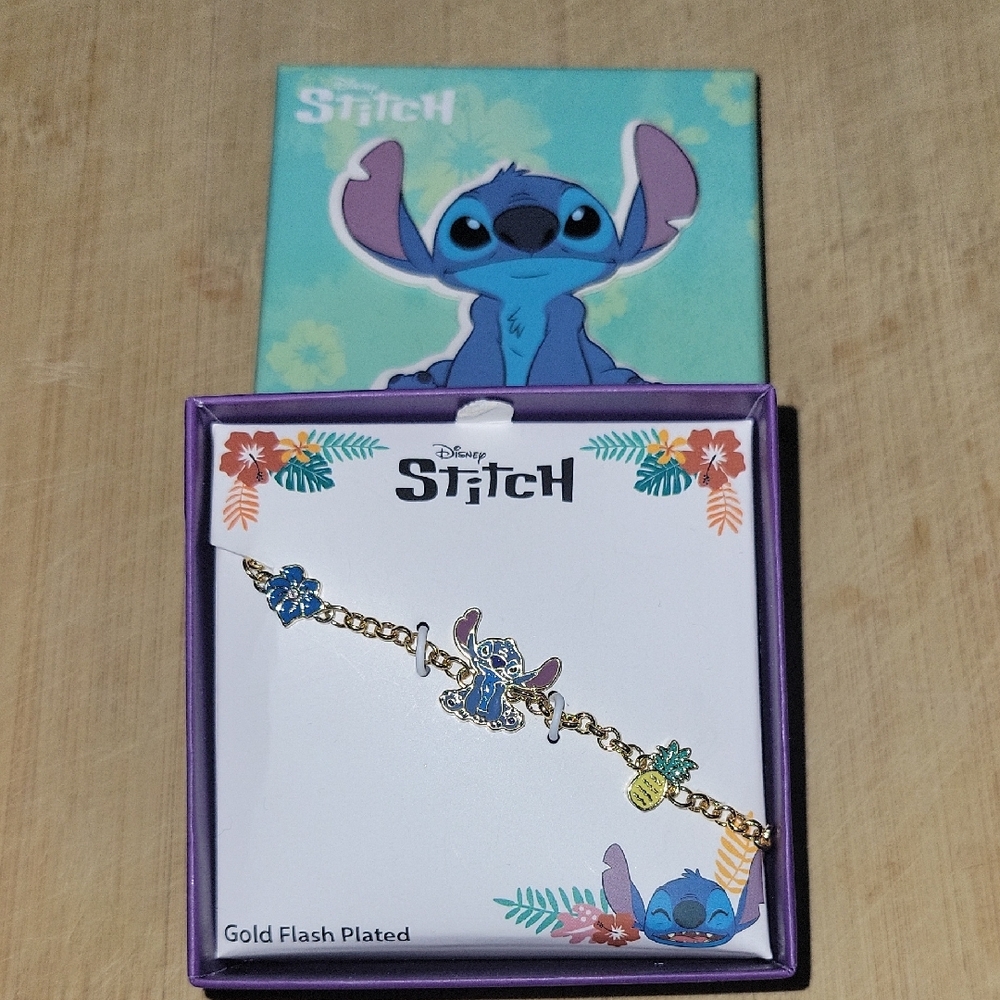 Disney Stitch Gold Plated Children's Bracelet